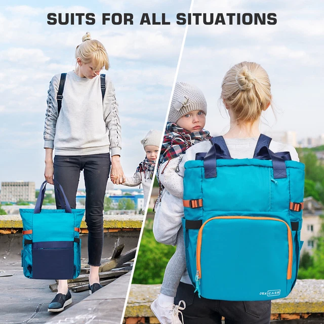 Mom Diaper Bag Backpack Nylon Maternity Baby Care Nappy Bag Traveling Shopping 8