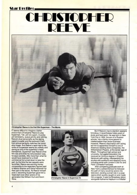(F&F14) Article & Picture, Christopher Reeve Star Profile