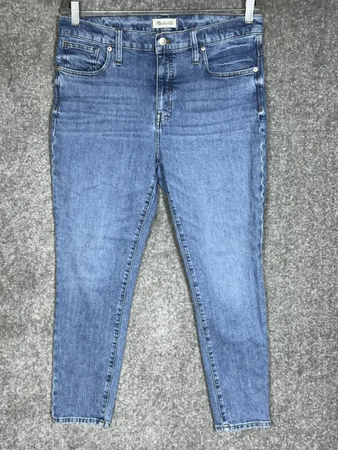 Madewell 9" High Rise Skinny Jeans Womens Size 31 Stretch Blue Denim