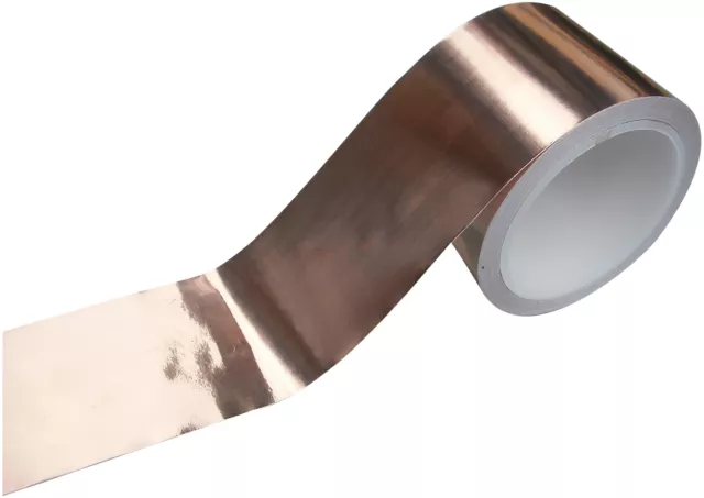 EMI Copper Foil Shielding Tape 100mm x 1m Low Impedance Conductive Adhesive