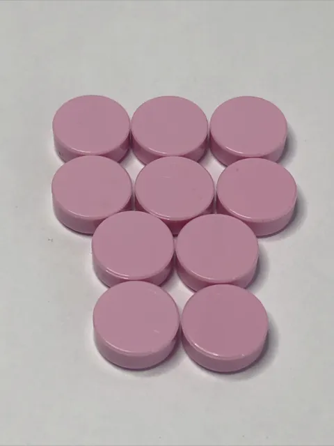 LEGO 98138 Pink Tile 1x1 Round X10 Pieces