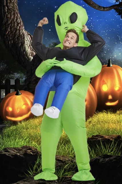 Inflatable Alien Costume for Halloween Party Adult Green Cosplay