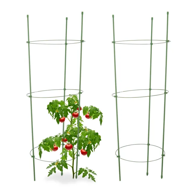 Rankhilfe Tomaten 2er Set Pflanzstab Rankstab Rankgerüst Pflanzenstütze Rankturm