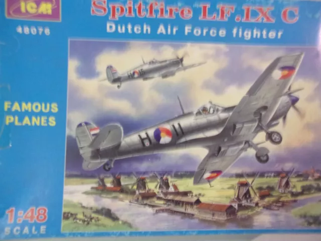 Icm  1/48   Avion  Spitfire Lf Ix C  Int Intact 48076