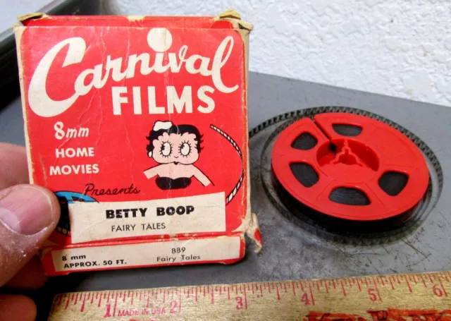 Vintage Carnival films BETTY BOOP 8mm film, Fairy Tales, in original box