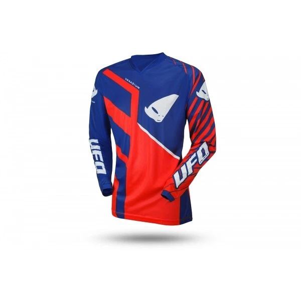 Maglia Cross Bimbo Ufo Vanadium Red Blue Offroad Fuoristrada Enduro