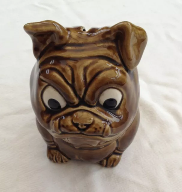 Sylvac Pottery Model - Bulldog Money Box-Sylvac Number 5096