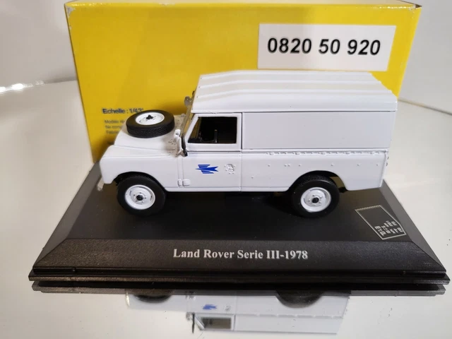 Broche émaillée The Heritage Series - Land Rover Série III, Métal Bleu Tamar, Collection Voiture