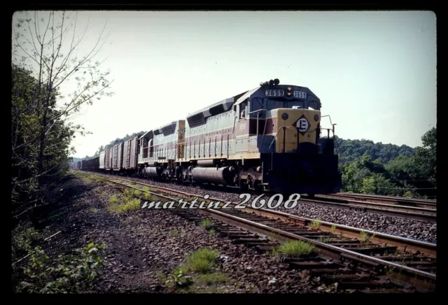 (Ym) Orig. Slide Erie Lackawanna (El) 3659 Action
