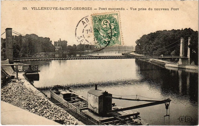 CPA AK Villeneuve St.Georges Vue prise du nouveau Pont FRANCE (1282785)