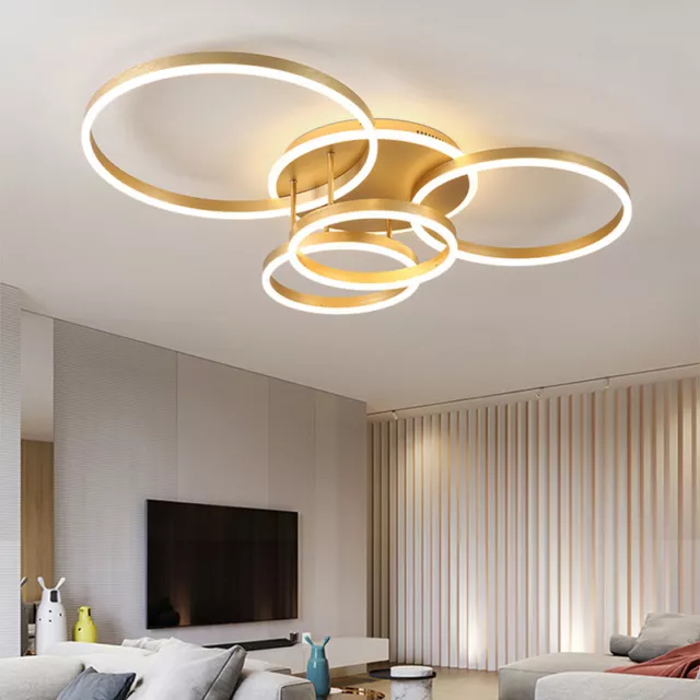 Flower/Square/Ring/Oval LED Ceiling Lamps Chandelier Light Fixture Tools Bedroom