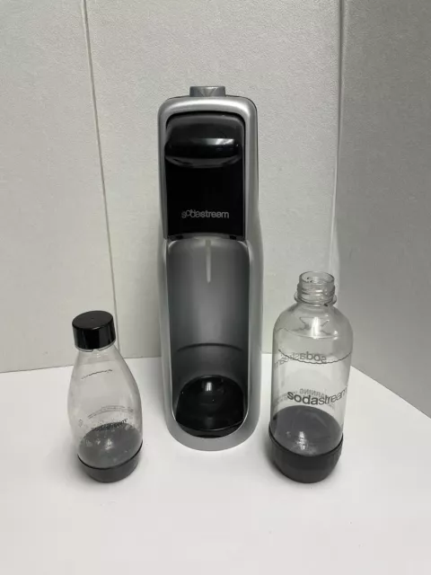 Original SodaStream Soda Maker Machine A200 Black & Gray 2 Bottles Included