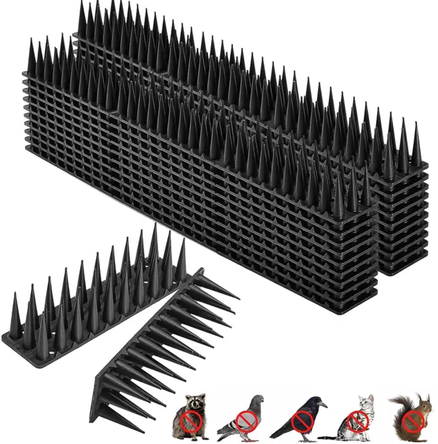 12/24x Wall Fence Spikes Anti Climb Defender Cat Bird Pigeon Repellent Deterrent