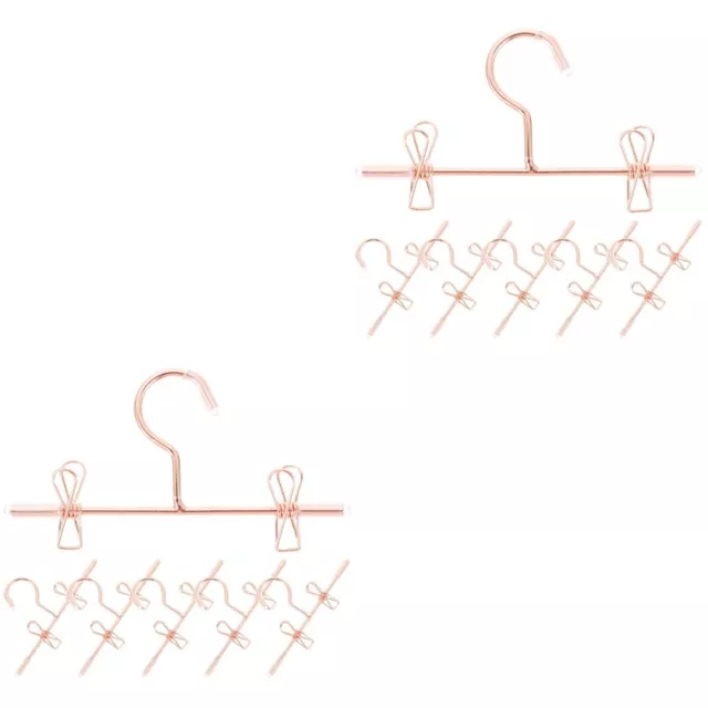 12 Pcs Miniature Hangers Doll Clothes Hangers Doll Garment Hangers Mini