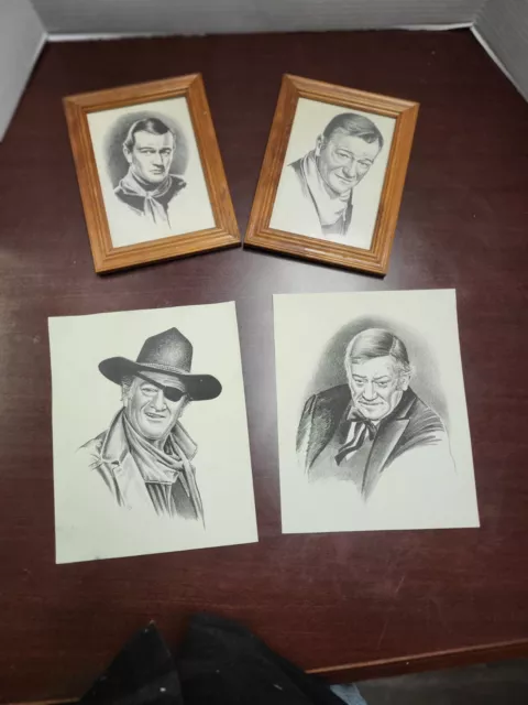 John Wayne Western Portrait PRINT of Original Artwork The Duke in True Grit