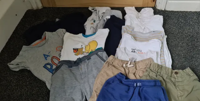 Baby Boys Clothings Bundle Ted Baker Shorts Sleepsuits x 15 items 18-24 Months