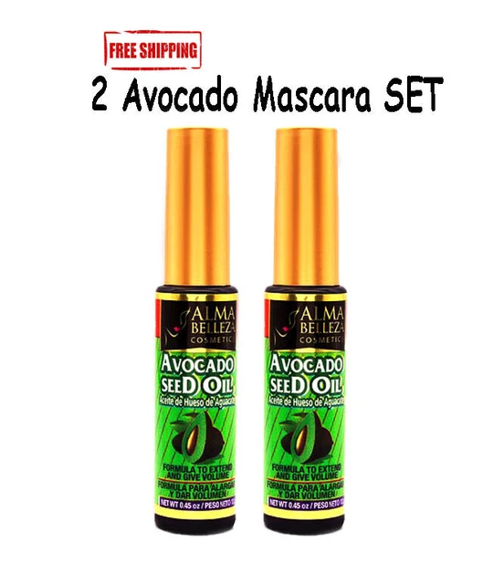 RIMEL ACEITE HUESO De Aguacate Plantimex Avocado Mascara 2 Pcs Set 9.