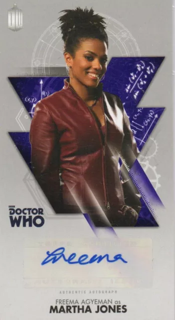 Doctor Who Zehnte Weitsicht: Lila Freema Agyeman, Martha Jones Autogrammkarte