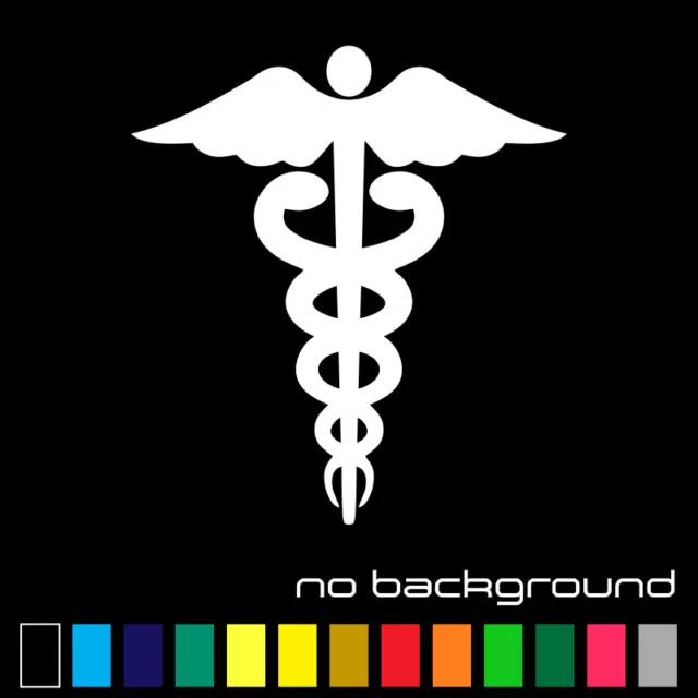 Caduceus Symbol Sticker Vinyl Decal EMT Medical Life Paramedic Car Ambulance EMS