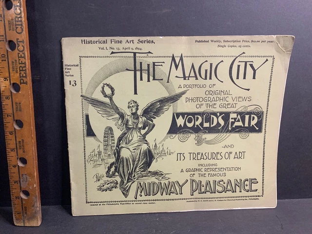 Antique 1894 Chicago Worlds Fair Magic City Fine Art Series Vol 1 #13