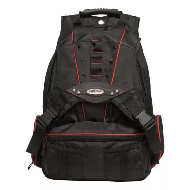 Mobile Edge MEBPP7 Premium 17.3-In. Backpack (Black and Red) 3