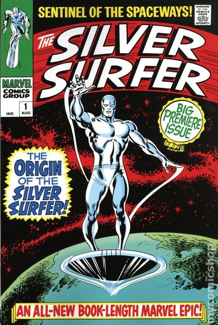 Mighty Marvel Masterworks The Silver Surfer TPB 1B-1ST NM 2023 Stock Image