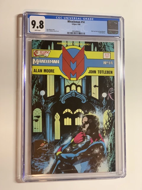 Miracleman #14 🏮 CGC 9.8 WHT 🏮 Doug Moench Backup Story! 1988 Eclipse Comics