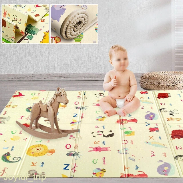 2 SIDED BABY Foam Play Mat Foam Crawling Soft Blanket Cartoon