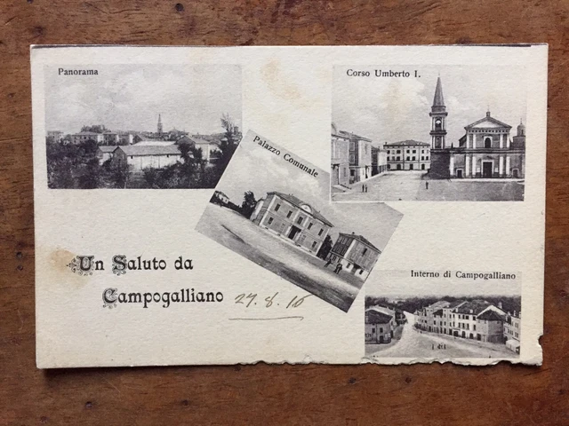 CARTOLINA TORINO UN SALUTO DA VALLE RARA VIAGGIATA 1910 SUBALPINA ZZ