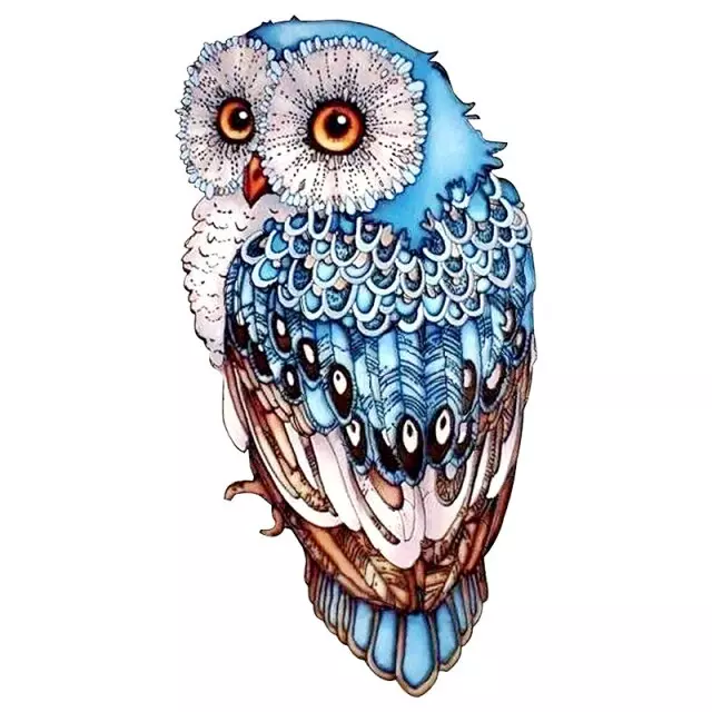 Wooden Jigsaw Puzzle Owl Animal Puzzles For Kids Adults Educational Puzzles Gift