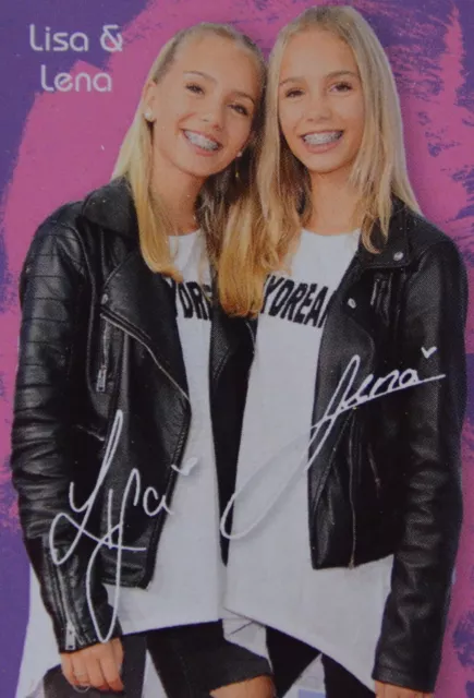 LISA & LENA - Autogrammkarte - Autogramm Fan Sammlung Clippings NEU