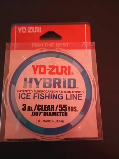 Yo-Zuri Hybrid Clear  Fishing Line Fluorocarbon Nylon Mix 3 Lb Test 55 Yards
