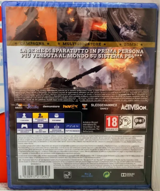 Call Of Duty Wwii Ps4 Playstation 4 Cod World War 2 Italiano Nuovo E Sigillato 2