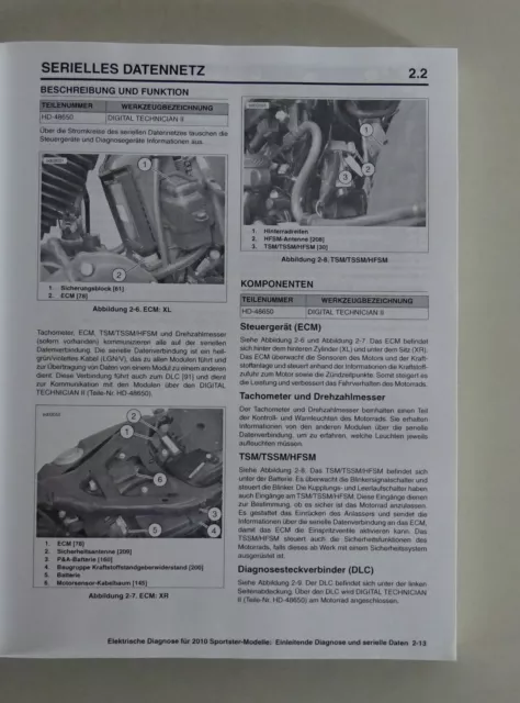Diagnosehandbuch Harley Davidson Sportster Modelle 2010 Stand 06/2009 3