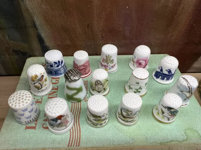 Sammler Vintage feine Knochen China Fingerhut separat verkauft verschiedene Hersteller 2