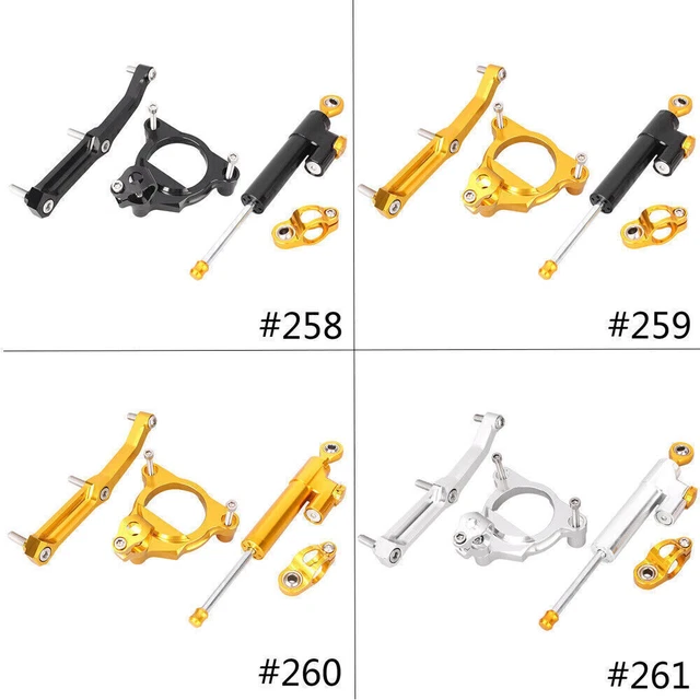 Kit stabilizzatore e staffa ammortizzatore sterzo per moto Kawasaki Z800 2013-2015