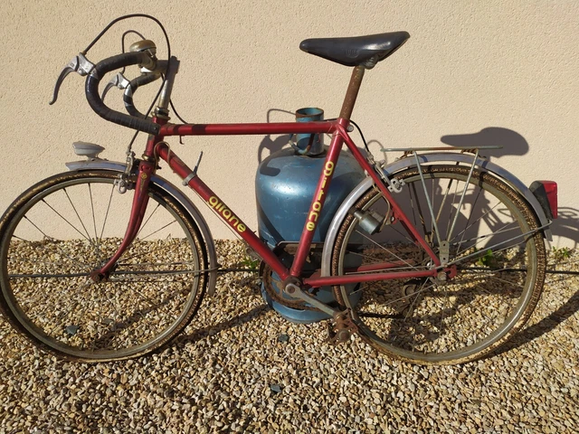 Velo pliant vintage orange marque gitane enfant ancien - Vélos