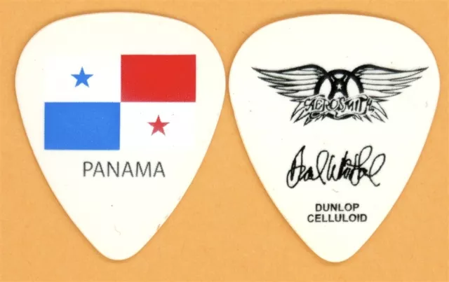 Aerosmith Brad Whitford Vintage Guitar Pick - 2011 Panama Tour