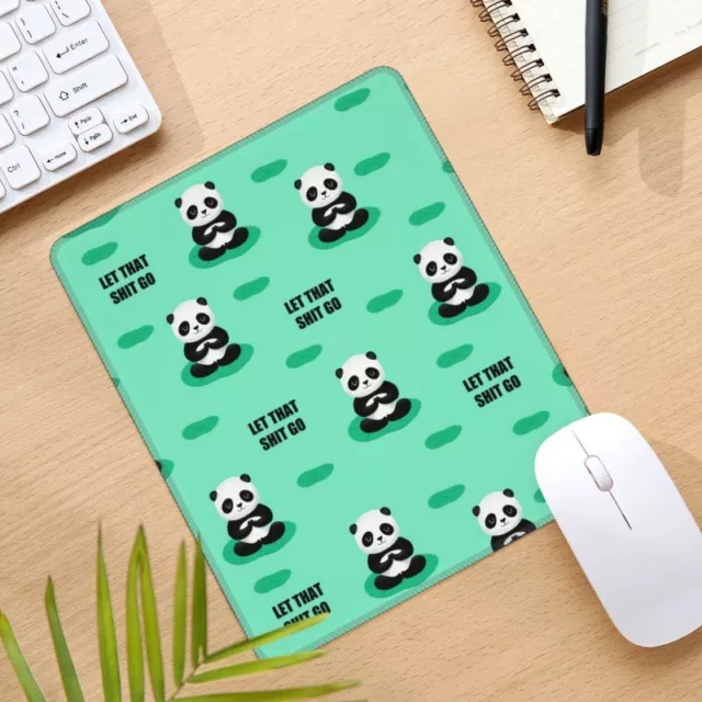 Cute panda Mouse Pad Gaming Mouse Mat 10x12in Waterproof