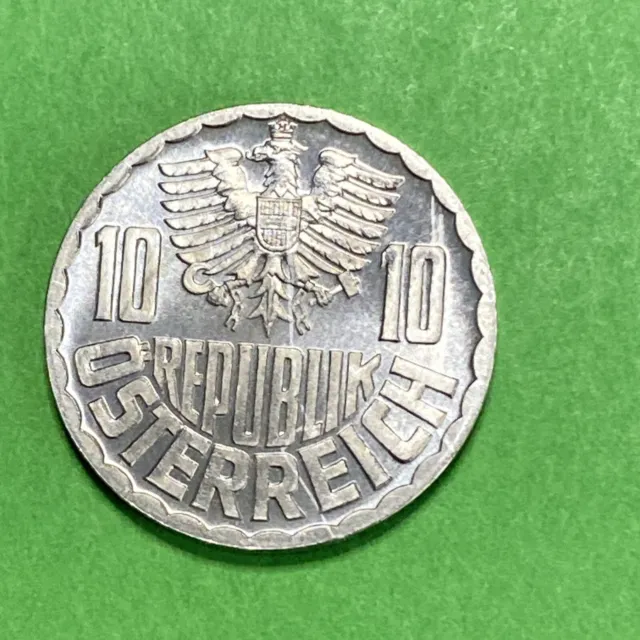 1952 Austria 10 Groschen Coin Km2878 Proof 2