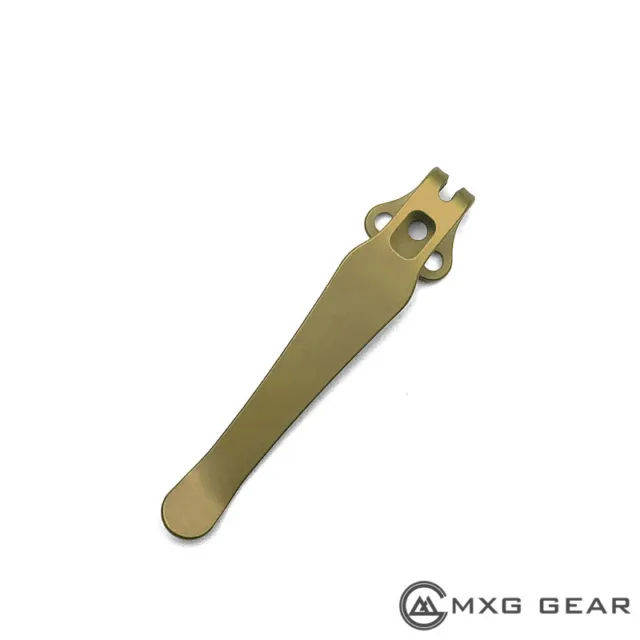 (Bronze) Titanium Pocket Clip for Benchmade Griptilian 553 557 580 583 530 940