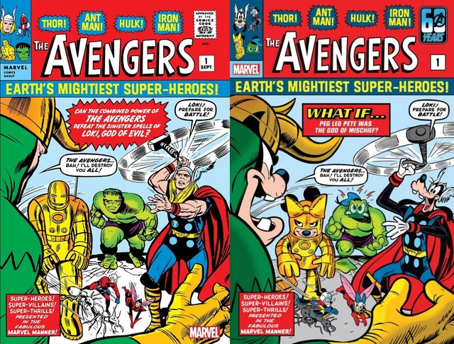 Amazing Spider-Man 41 Disney100 What If? & Avengers 1 Variant Set Presale 1/3/24