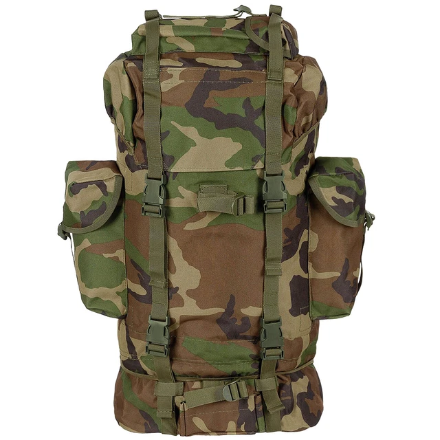Sac à Dos Militaire 100L Noir Camouflage – ARES, Rando, Commando & Airsoft