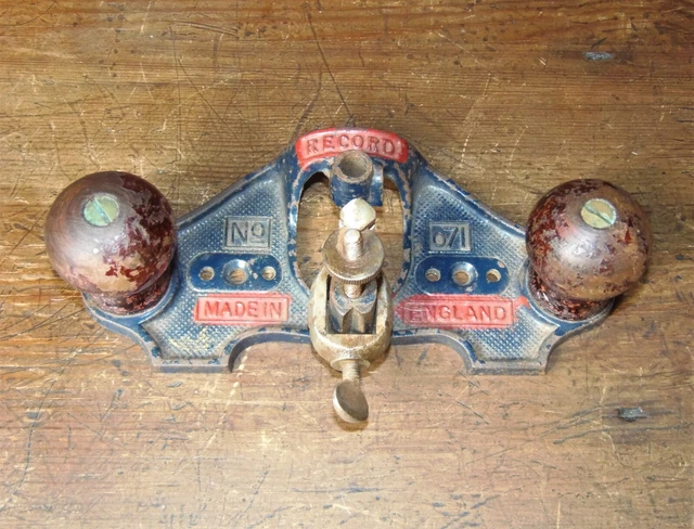 Vintage RECORD No 71 Router Wood Plane Carpenters Tool