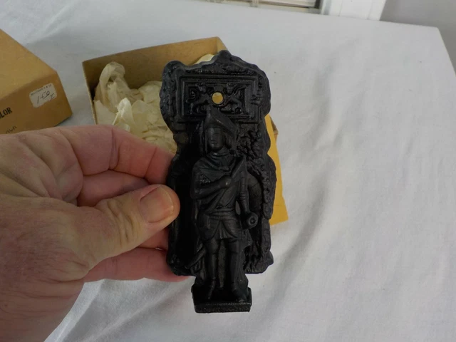 New Old Stock 1950's Iron Art Company Cast Iron Soldier Door Knocker New Jersey