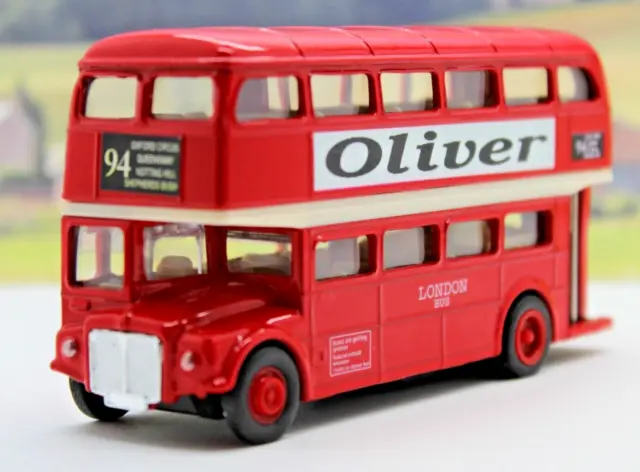 PERSONALISED NAME Gift Red London Diecast Double Decker Bus Toy Car Box Present
