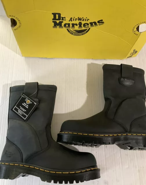 DR. MARTENS WELLINGTON WORK BOOTS - STEEL TOE Men’s US 4, Women's US 5 NIB