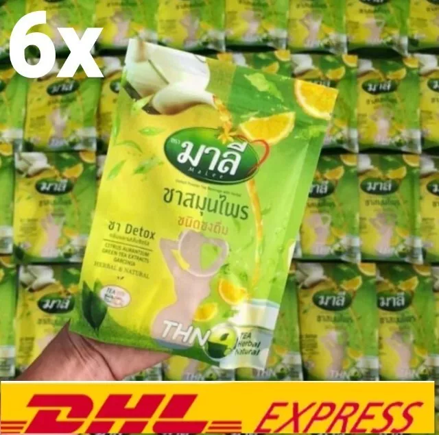 6x Té macho Desintoxicación Hierba Tailandesa Instantánea Natural Delgado Control de Peso Control