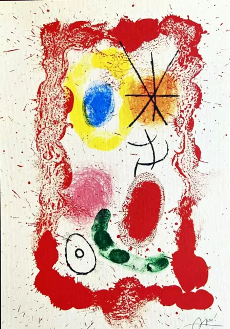 Joan Mirò Lithographie Maeght 500 Ex. ( Man Ray Marcel Duchamp Max Ernst )