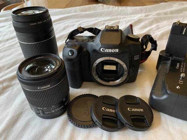 Canon EOS 50D Digital Camera outfit w/ 18-55mm & 75-300mm lenses with BG-2E grip